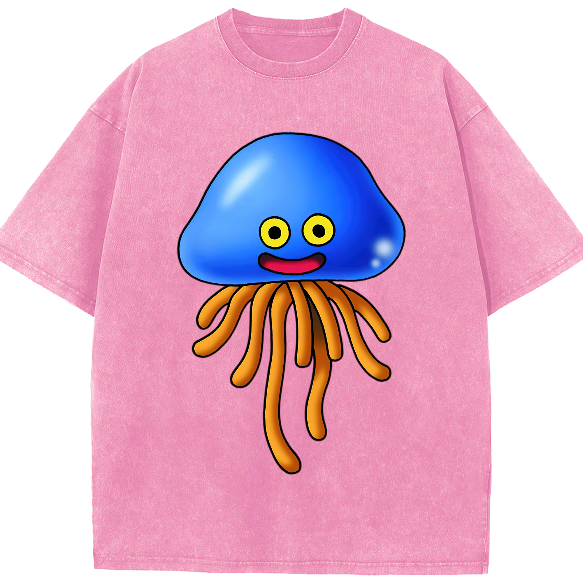 （画像用） ドラゴンクエスト Doragon Kuesuto Dragon Quest 綿100% ヴィンテージ風 半袖Tシャツ（フロントプリント）